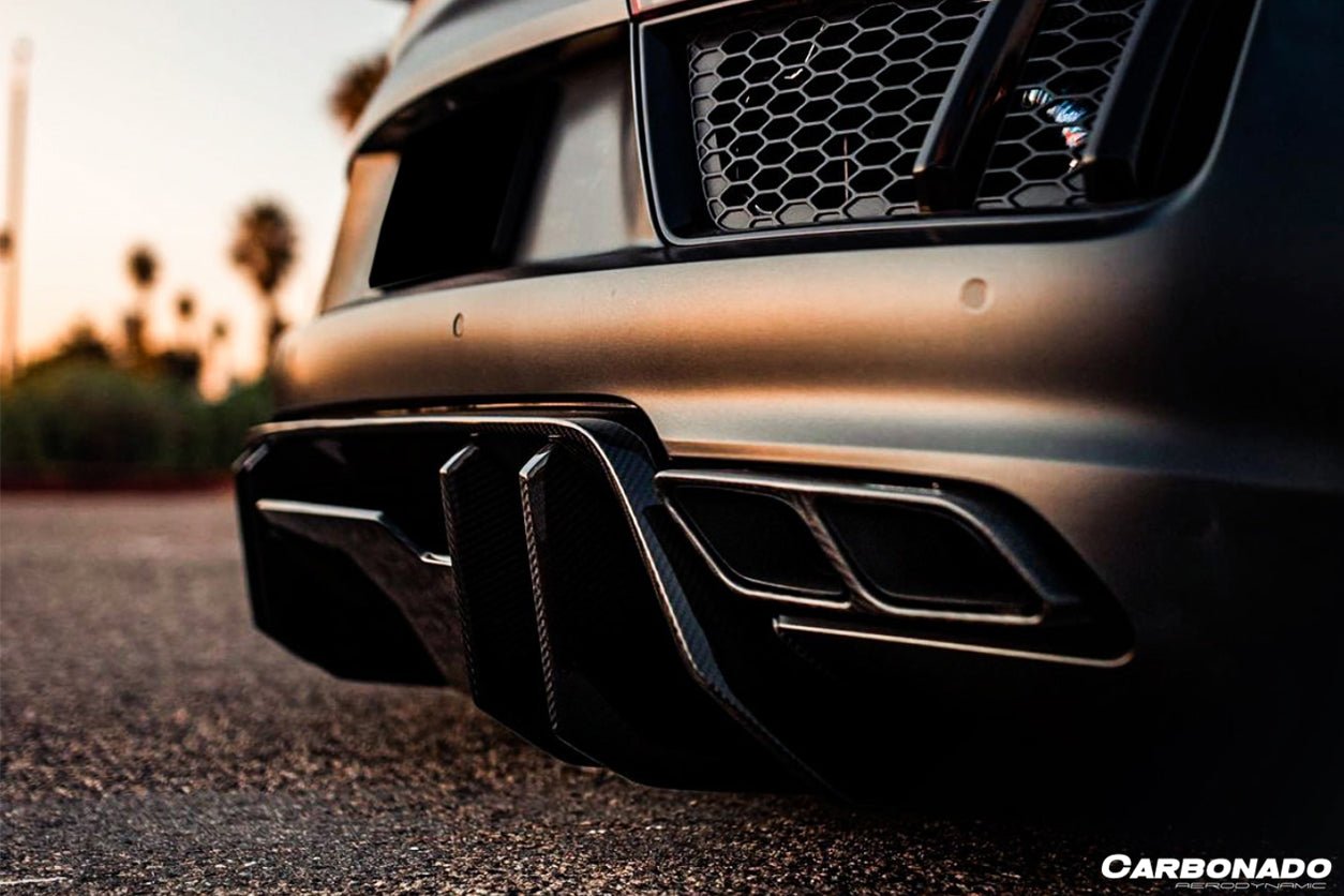 2016 - 2019 Audi R8 Coupe/Spyder VRS Style Carbon Fiber Rear Diffuser